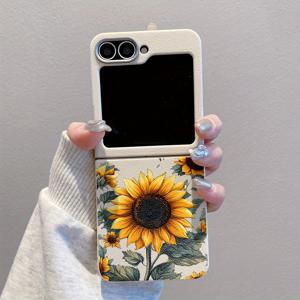 TEMU 새고 햇빛이 비추는 전체 몸통 검은색과 흰색 충격 방지 폰 케이스, 삼성 갤럭시 Z 플립 6, Z 플립 5, Z 플립 4, Z 플립 3 5G용. 이 TPU 접이식 스크린 폰 케이스는 삼성 갤럭시용으로 설계되어, 전체 보호, 가벼움, 혼합된 튼튼한 쉘을 제공합니다.