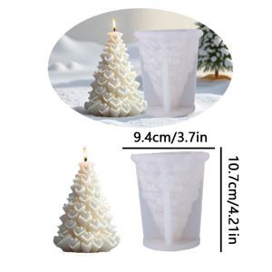 TEMU 3D 크리스마스 트리 캔들 실리콘 몰드, 수제 캔들 장식, 아로마테라피, 석고, 비누, 모델 공예, 발렌타인데이 여자친구를 위한 크리스마스 및 휴일 선물 장식에 적합