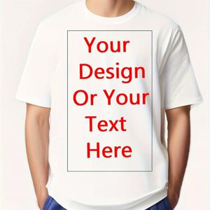 TEMU 맞춤형 남성용 티셔츠, 할로윈 및 크리스마스 패턴/문구 선물, 커플 선물 티셔츠, 편안한 크루넥 스타일, 사진 또는 로고 디자인 맞춤 제작, 캐주얼 반팔 여름 티셔츠, 팀빌딩, 친구 및 가족용, 팀빌딩 의류