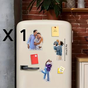 TEMU [맞춤형 아크릴 냉장고 자석] 1개/2개 맞춤형 아크릴 냉장고 자석 - 가족, 반려동물, 커플을 위한 개인화 사진 기념품, 직사각형 모양, 휴일, 선물 및 일상 기념품에 완벽 (비자성)