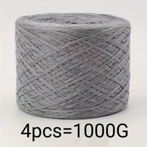 TEMU 4개입 1000g 멀티스트랜드 뜨개질 실, 부드럽고 섬세한 질감, 생생한 색상, 균일한 굵기로 따뜻함과 베이지 사용에 적합, 스웨터, 숄, 코스터, 러그, 스카프, 모자, 신발, 가방 뜨개질/코바늘에 이상적 – 초보자부터 숙련된 공예가까지 완벽한 선택