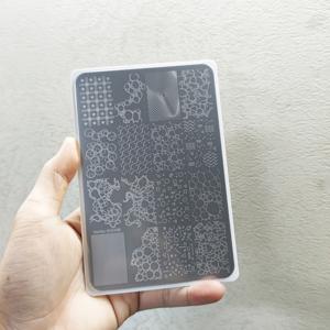 TEMU 네일 아트 스탬핑 도구 및 템플릿 (10*15cm 사이즈), 버블 패턴, 프린트, 별빛 배경, 복숭아꽃잎 등 16가지 작은 디자인 포함