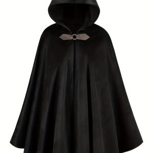 TEMU 크리스마스 망토 가운 코스튬, 카니발 망토 코스튬 공연 의상, 후드 망토 벨벳 망토 빅토리아풍 망토 중세 할로윈 코스튬