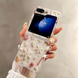 TEMU 휴대폰 케이스 - 레트로 크리스마스 선물: 클래식한 크리스마스 테마의 귀여운 만화 접이식 휴대폰 케이스, 