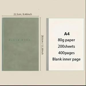 TEMU A4 소프트 커버 무지 노트, 저널, 드로잉 & 스케치용, 성인, 및 작가를 위한 창의적인 미술 책