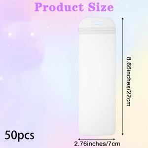 TEMU 비즈 장식 펜 포장 백 | 소규모 사업, 주얼리, 립글로스, 사탕 및 화장품 보관용 투명 재밀봉 가능 플라스틱 보관 백