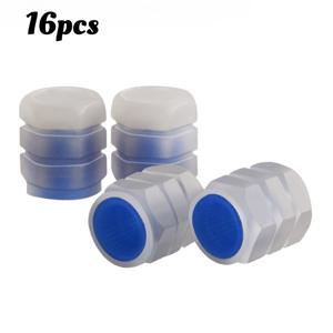 TEMU 16개 야광 타이어 밸브 캡 세트, 타이어 스템용 형광 캡, 자동차, SUV, 자전거, 및 트럭에 적합한 세련된 선물용 범용 장식 추가 (파란색)