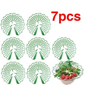 TEMU 7개 초록 딸기 재배 지지대 세트, 튼튼한 3개의 다리 특징 - 부식 방지 PVC 케이지, 재배를 돕는 데 적합