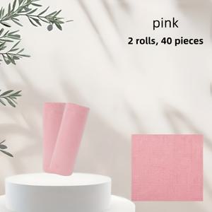 TEMU 2롤 40매, 더 튼튼하고 큰 용량, 재사용 가능한 청소용 물티슈, 가정용 주방 타월 롤, 행주, 거실, 침실 및 주방 청소 용품을 위한 다기능 대체품