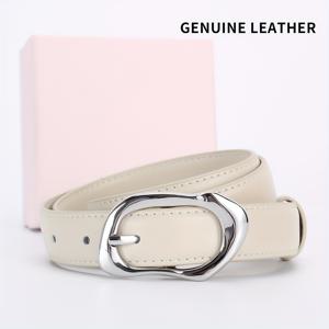 TEMU 여성용 일본/한국 스타일 천연 가죽 벨트, 청바지 스커트 원피스용 - 레트로 배꼽 벨트, 가늘고 통통한 허리용 (27.6