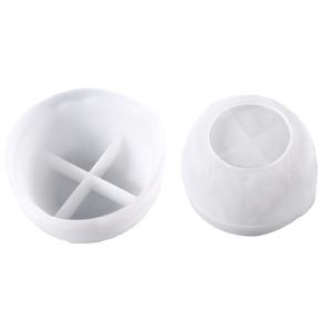 TEMU 1개 실리콘 볼 몰드, 대형 레진 볼 몰드 트레이, 큰 과일 그릇 식물 스탠드 몰드, 샐러드 컨테이너 라운드 롤링 트레이 몰드, 접시 화분 보석 보관 에폭시 주조 몰드