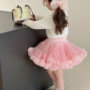 TEMU 여아용 튜튜 드레스, 생일 선물로 완벽, 어린이에게 이상적, 공주 테마, 축제 파티에 적합, 귀여운 공주 케이크를 위한 푹신한 디자인