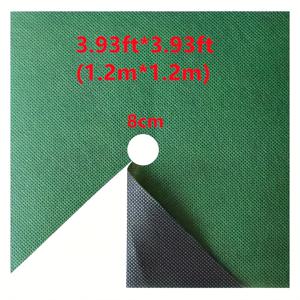 TEMU 그린 트리 보호 잡초 매트용 10팩/5팩 - 헤비듀티 스퀘어 잡초 방지 패드 | 정원 및 농장에서 고품질 잔디 제어를 위한 생분해성 멀치 커버