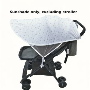TEMU 유모차 캐노피 - 방풍 및 UV 차단, 탈착식 통기성 햇빛 가리개, 간편한 설치, 유모차, 아기 침대, 카시트에 적합