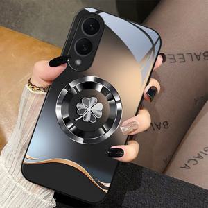 TEMU 삼성 갤럭시 S25 에지용 강화 유리 폰 케이스, 풀 랩 워터 컬러 디자인, 새로운 유럽 및 미국 스타일, 우키요에에 영감을 받은 삽화 및 텍스트로 드롭 보호 기능을 제공합니다.