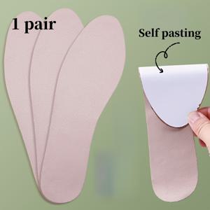 TEMU 높은 굽 미끄럼 방지 인솔, 땀 흡수 및 충격 감소 기능, 자가 접착 라운드 토 슬리퍼 샌들 패드