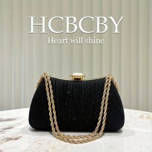 TEMU 여성용 블랙 스팽글 태슬 체인 이브닝 백 클러치 핸드백 1개, 체인 스트랩이 있는 디너 파티 핸드백, 웨딩, 공식 행사, 파티 및 동창회를 위한 우아한 패션 핸드백, 여성에게 이상적인 선물