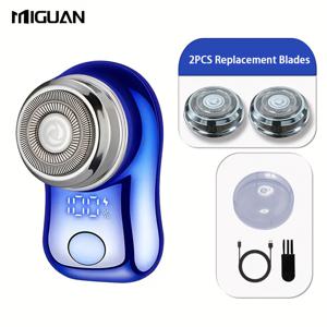 TEMU 스마트 디지털 스크린, 휴대용 디자인, 외출, 차량 및 가정용으로 적합한 남성용 소형 전기 면도기