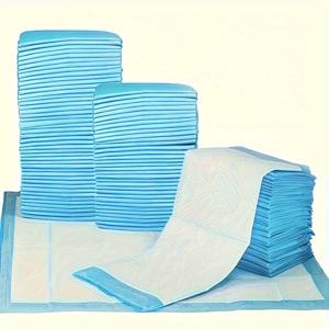 TEMU 20/40/50개 흡수력 강한 강아지 배변 패드, 내구성 강한 원단, 45x60cm/60x60cm/60x90cm, 방수, 세탁 가능, 대형견용