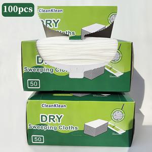 TEMU 우수한 먼지 제거를 위해 설계된 정전기 걸레 패드 50개~100개입, 청소기와 함께 사용하기에 적합, 가정용 청소를 위한 편리한 일회용 드라이 클리닝 천, 바닥 관리를 위한 걸레