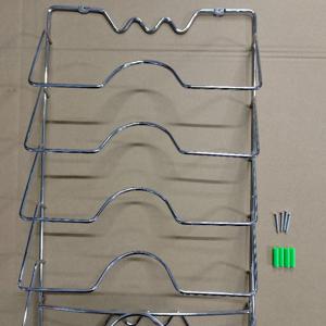 TEMU 다용도 벽걸이형 냄비 뚜껑 걸이: 튼튼한 메탈 랙 1개. 냄비와 뚜껑을 위한 다층 벽걸이 수납 솔루션. 가정 및 레스토랑 모두에게 이상적인 공간 효율적인 주방 액세서리