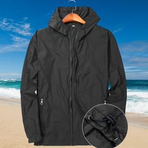 TEMU 신상 봄/여름 패션 남녀공용 경량 시원한 후드 자켓, 등산 산악 등산 사이클링 달리기용 아웃도어 속건성 통기성 휴대용 접이식 스포츠 자켓, 피부 친화적 의류, 커플용 후드 비치웨어 및 아웃도어 스포츠 낚시 셔츠 (지퍼 랜덤)