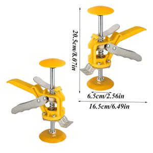 TEMU 높이 조절식 타일 레벨러 2개, 벽 타일 설치용 수동 타일 평평하게 만드는 도구, 건식 벽체, 캐비닛 및 바닥재용, 1-10cm 높이 조절 DIY 주택 리모델링 공구, 전기 필요 없음, 반력형 평평하게 만드는 스페이서 키트