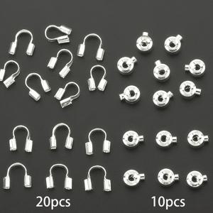 TEMU DIY 점프 링 30개 세트, 실물 도금 골드 도금 평면 포지셔닝 걸쇠, U자형 걸쇠, 비즈 스페이서, 와이어 커넥터, 와이어 클램프 걸쇠, 편자형 걸쇠, 평면 클램핑 비즈 스토퍼 포함, 핸드메이드 직조 주얼리 걸쇠, 펜던트, 목걸이, 팔찌, 발찌, 귀걸이 커넥터, 휴대폰 고리 참, 가방 펜던트 액세서리, DIY 주얼리 제작용품에 적합