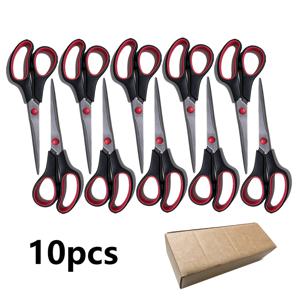 TEMU 8개/10개 스테인리스 스틸 다목적 가위, 편안한 그립, 모든 사용자에게 적합, 양손잡이용, 주방, 일상생활, 수제 DIY 도구, 사무실 및 가정용, 종이, 직물, 공예용 내구성