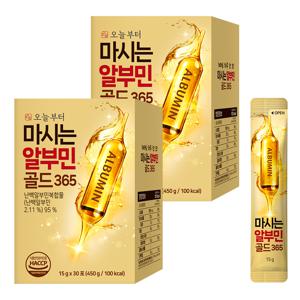 TEMU 마시는 알부민 골드 365 30포*2개 고함량 실크 난백 영양제 활력 효능
