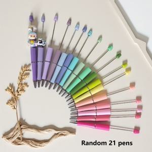 TEMU 마카롱 컬러 구슬펜 21개, 파티용, 특히 친구 선물용, 밸런타인데이, 크리스마스, 신학기, 추수감사절 창의적인 선물 및 가정/사무실 문구류로 이상적