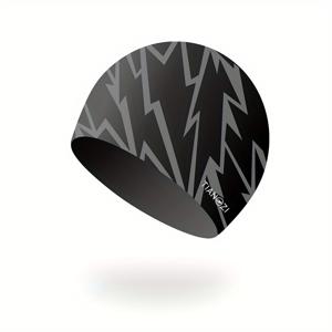 TEMU 성인용 실리콘 수영 모자, 짧고 긴 머리를 위한 방수 미끄럼 방지 편안한 긴 머리 수영 모자, 수상 스포츠 수영 용품