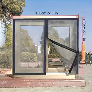 TEMU 1개 자가 접착 모기장 창문 스크린 - 도구 없이 설치 가능한 벌레 퇴치 메쉬, 공기 흐름 차단, 집, 문, 실내/야외 사용 가능