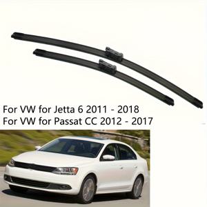 TEMU VW 제타 6 MK6 파사트 CC 2012-2018용 전면 와이퍼 블레이드, 윈드실드/윈드스크린 브러시 24인치/19인치