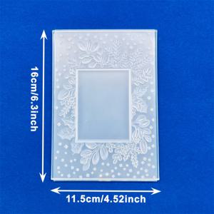 TEMU 3D 엠보싱 릴리프 폴더 - 바닐라 