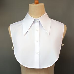 TEMU 신상 – 스타일 세미 셔츠 스타일 인조 칼라, 남녀 모두에게 적합한 넓은 라펠. 혼방 원단으로 제작되었으며, 전문적인 패턴 칼라가 특징입니다. 봄, 여름, 가을, 겨울에 베이스 레이어 액세서리로 사용할 수 있습니다.