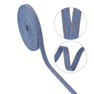 TEMU 10m 데님 리본 롤, 1cm 폭, DIY 공예, 헤어 클립, 봉제 장식, 선물 포장용, 공예용 리본