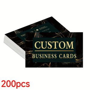 TEMU 맞춤 제작 양면 인쇄 명함, 심플하고 독특한, 맞춤형 장식 카드, 이미지 맞춤 제작, 개인화 명함 맞춤 제작, 맞춤형 소형 카드, 책상용 명함, 감사 카드, 초대 카드, 명함, 개인화, 기념일, 졸업, 결혼식, 생일을 위한 이상적인 선물, 비즈니스/직장/사무실용