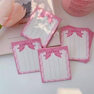 TEMU 핑크 레이스 리본 나비매듭 종이 헤어 클립 진열대 카드 50개, 헤어 클립, 헤어 액세서리 집게핀, 헤드웨어 포장용, 액세서리 보관용 다용도 보석류 보관함