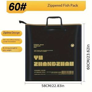 TEMU 접을 수 있는 다기능 두꺼운 EVA 낚시 가방, 낚시 장비에 적합, 물고기를 보관할 수 있으며