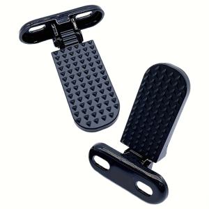 TEMU 전동 자전거 접이식 금속 후방 발 받침대 페달 2개 세트, 로드 바이크 페달 추가 장치