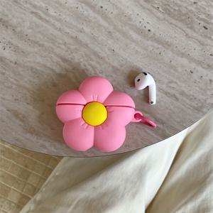 TEMU 에어팟 1/2/3/4/프로/프로 2호 호환 케이스 - 꽃무늬 & 스냅 뚜껑, 보호 이어버드 홀더