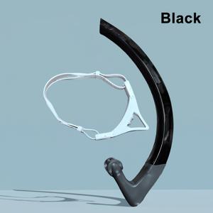 TEMU 성인용 스플래시 가드 스노클, 라프 수영용 스노클, 수영장 스노클링 훈련용 스노클 장비, 실리콘 마우스피스 원웨이 퍼지 밸브 포함