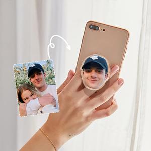 TEMU 사진으로 맞춤 제작 가능한 360° 조절식 아크릴 스탠드 휴대폰 거치대. 귀여운 애완동물 애호가를 위한 액세서리. 생일 선물, 기념일 선물, 친구, 가족 및 사랑하는 사람들을 위한 휴일 선물로 완벽합니다.