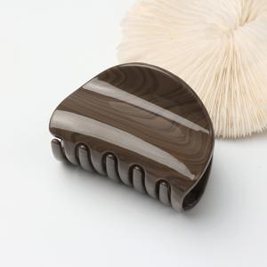 TEMU 빈티지 패션 반원형 헤어 클로 클립, 중간 크기 우아한 다용도 하프업 헤어 클립, 고급스러운 뒷머리 번 헤어 클립 샤크 클립, 고품질 일상 다용도 선물