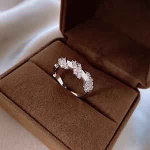 TEMU 1개 니치 오픈 링, 5A 지르코니아 조절 가능 인덱스 핑거 밴드 – 가을/겨울 | 우아하고 다용도 데일리 커뮤트 / 파티 / 웨딩 / 발렌타인데이 / 휴일 / 어버이날 / 추수감사절 / 크리스마스 선물