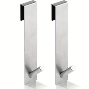 TEMU 2개 브러시드 골드 프레임리스 벽걸이 욕실 후크 | 구형 캡이 있는 곡선 디자인, 공간 절약형 모던 스타일, 유리문, 샤워 커튼 막대, 수건 걸이에 적합 - 간편한 설치, 부식 방지