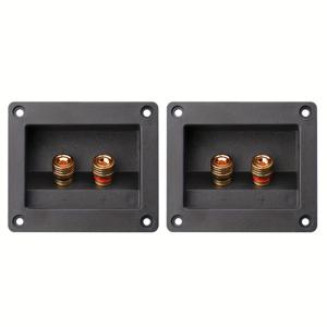 TEMU (1/2/4개) 스피커 접속 박스, 75mm*55mm, ABS 내구성 소재, 바나나 플러그 단자, 비전기식, 쉬운 설치, DIY 오디오 수리 액세서리