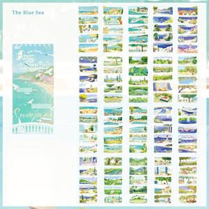 TEMU 스티커북 20매/권, 사계절 감상 시리즈, 사계절 풍경 테마 문구류, 물병 및 다용도 장면 장식 스티커, 생일 및 명절 선물용으로 사용 가능