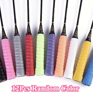 TEMU 12개 라켓 그립 테이프, 땀 흡수 및 미끄럼 방지 기능, 테니스, 배드민턴, 야구 배트 손잡이 감싸기, 텍스처 디자인으로 그립 강화, 느낌 개선, 손잡이 마모 감소